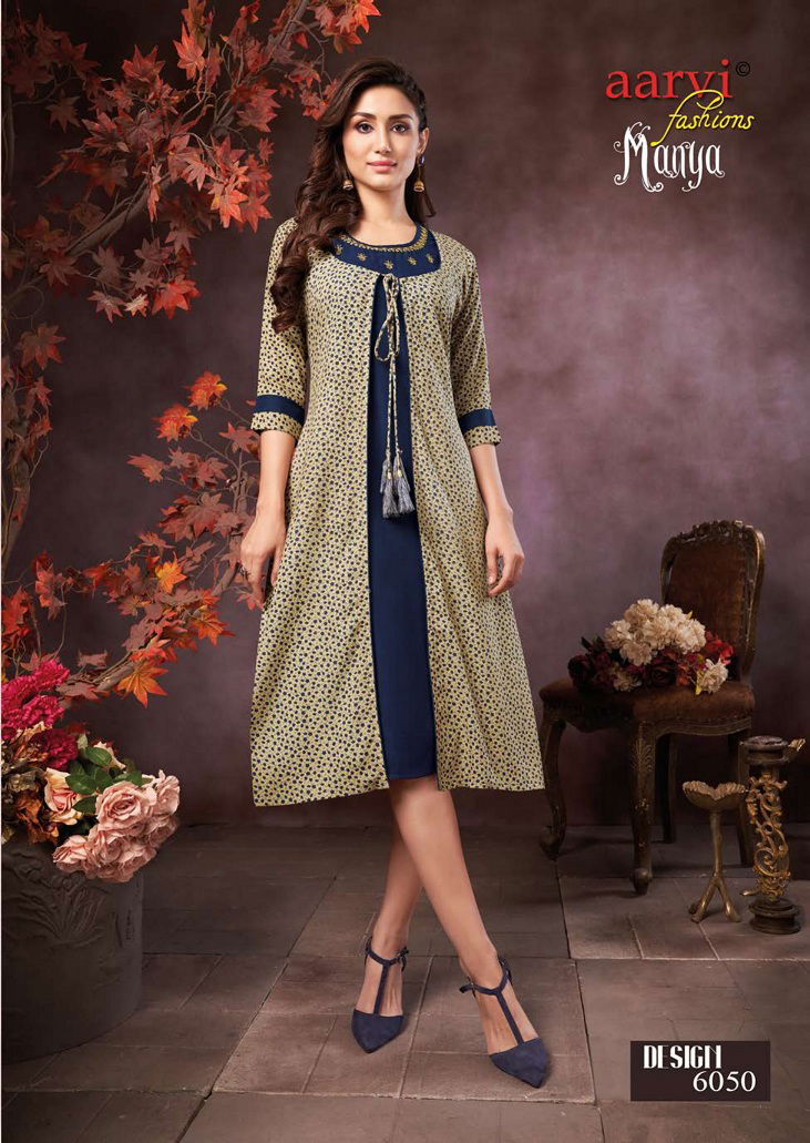 Aarvi Manya 26 New Designer party Wear Latest Kurti Collection
